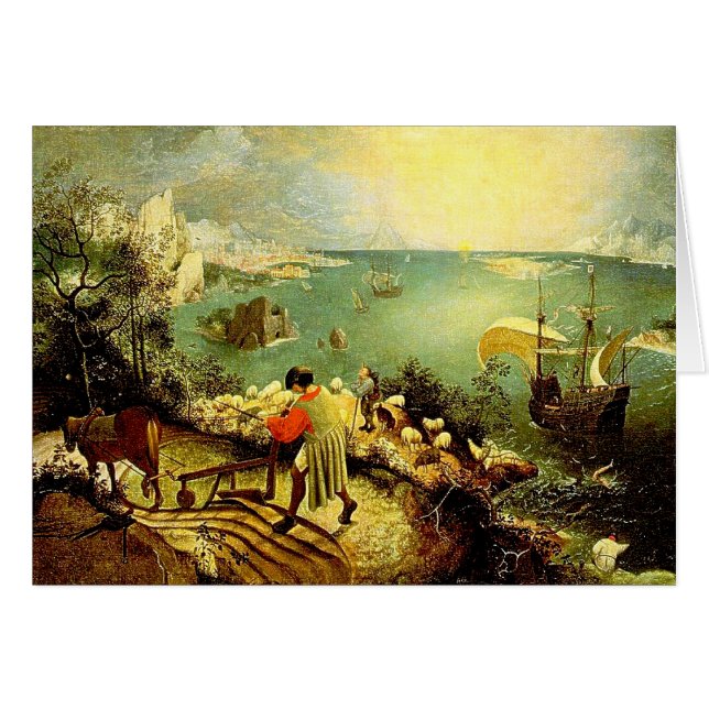 Bruegel's Landschaft mit dem Fall von Icarus - 155 (Vorderseite (Horizontal))