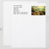 Bruegel's Landschaft mit dem Fall von Icarus - 155 Briefkopf (Vorne/Hinten)