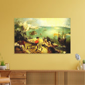 Bruegel's Landschaft mit dem Fall von Icarus - 155 Leinwanddruck (Insitu (Wohnzimmer))