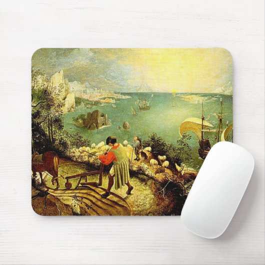 Bruegel's Landschaft mit dem Fall von Icarus - 155 Mousepad (Mit Mouse)