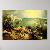 Bruegel's Landschaft mit dem Fall von Icarus - 155 Poster (Vorne)