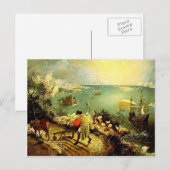Bruegel's Landschaft mit dem Fall von Icarus - 155 Postkarte (Vorne/Hinten)