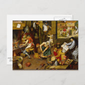 Brueghel the Young - The Alchemist, Fine Art Postkarte (Vorne/Hinten)