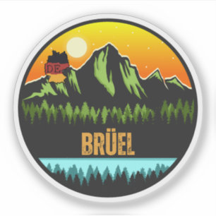 Brüel, Deutschland Aufkleber