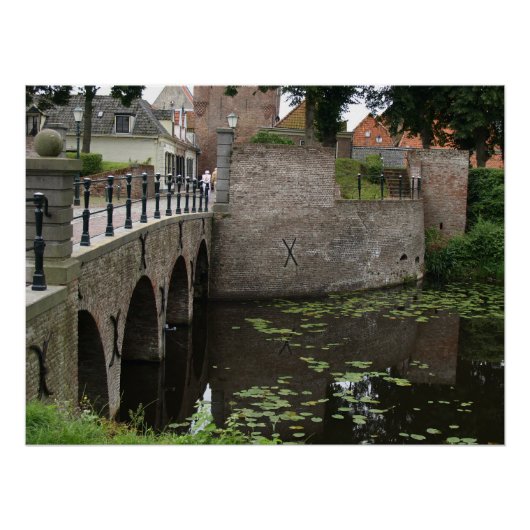 Brug, Dutch village  Poster (Vorderseite)