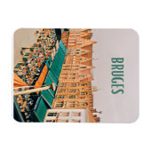 Bruges Belgien Foto Vintage Magnet (Horizontal)