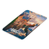 Bruges Belgien Foto Vintage Magnet (Linke Seite)