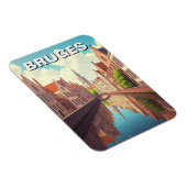 Bruges Belgium Reisen Souvenir Magnet (Rechte Seite)