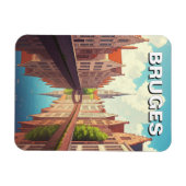 Bruges Belgium Reisen Souvenir Magnet (Horizontal)