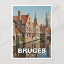 Bruges Belgium Reisen Souvenir Vintag