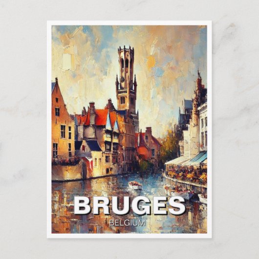 Bruges Belgium Reisen Souvenirgemälde Postkarte (Vorderseite)