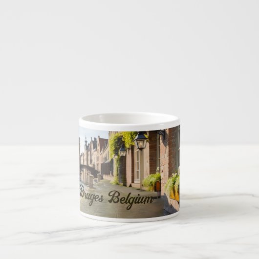 Bruges Belgium Sketch Medieval | Espressotasse (Vorderseite)