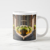 Bruges Belgium Sketch Medieval | Jumbo-Tasse (Rechts)