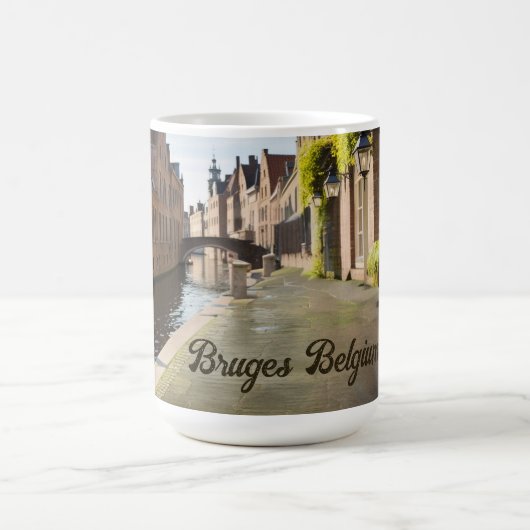 Bruges Belgium Sketch Medieval | Kaffeetasse (Mittel)