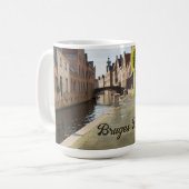 Bruges Belgium Sketch Medieval | Kaffeetasse (Vorderseite Links)