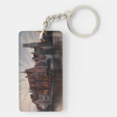 Bruges Belgium Vintage Reise Schlüsselanhänger (Rückseite)