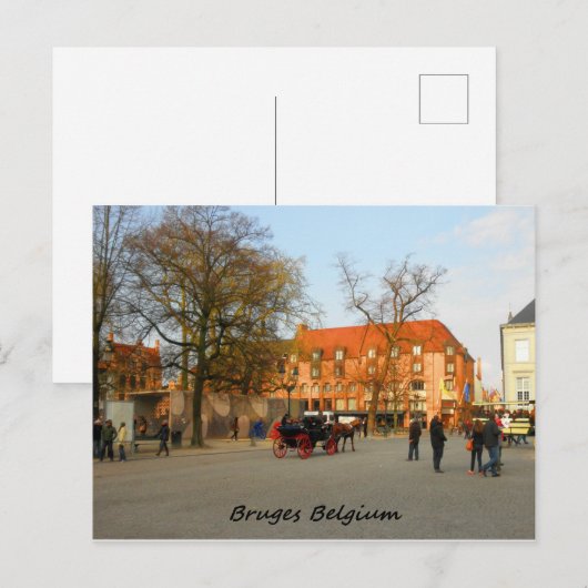 Bruges Buggy Ride Fotograf Postkarte (Vorne/Hinten)