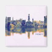 Bruges Skyline Magnet (Vorne)