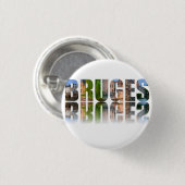 Bruges Text Foto Button (Vorne & Hinten)
