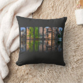 Bruges Text Foto Kissen (Decke)