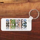 Bruges Text Foto Schlüsselanhänger (Vorderseite)