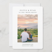 Bruges Wedding Belgien Save the Date Einladung (Rückseite)