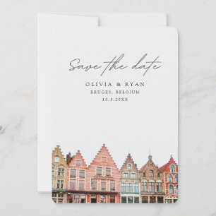 Bruges Wedding Belgien Save the Date Einladung