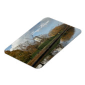 Bruges Windmills Autumn Reflections Magnet (Linke Seite)
