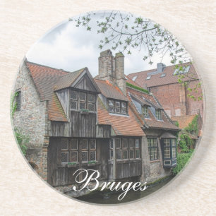 Brügge Altstadt in Belgien Getränkeuntersetzer
