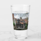 Brügge Altstadt in Belgien Glas (Rückseite)
