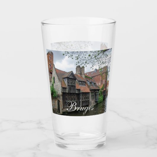 Brügge Altstadt in Belgien Glas (Vorderseite)