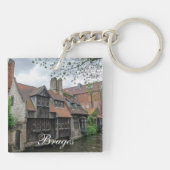 Brügge Altstadt in Belgien Schlüsselanhänger (Rückseite)