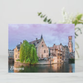 Brügge Altstadt und Belfischer Turm (Stehend Vorderseite)