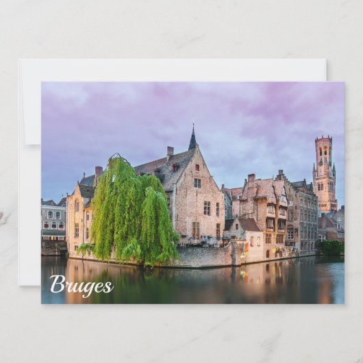 Brügge Altstadt und Belfischer Turm (Vorderseite)