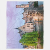 Brügge Altstadt und Belfischer Turm Fleecedecke (Vorderseite)