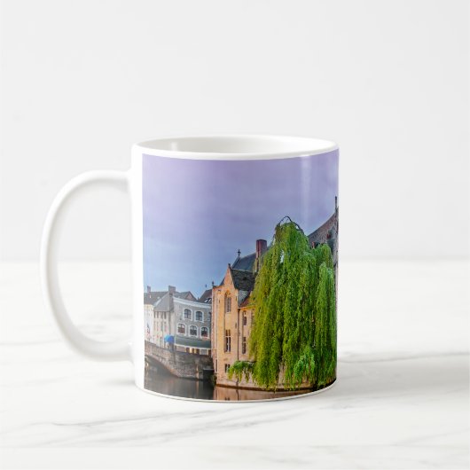 Brügge Altstadt und Belfischer Turm Kaffeetasse (Links)