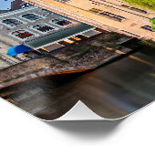 Brügge Altstadt und Belfischer Turm Poster (Ecke)