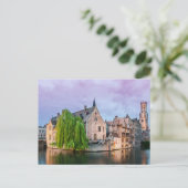 Brügge Altstadt und Belfischer Turm Postkarte (Stehend Vorderseite)