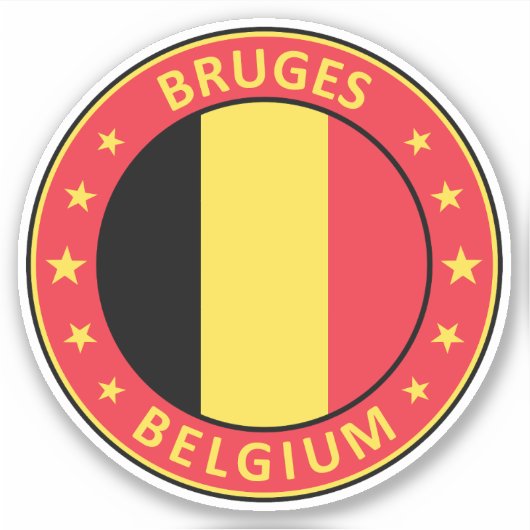 Brügge Aufkleber (Vorderseite)