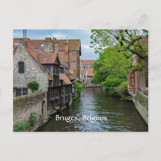 Brügge, Belgien (etikettiert) Postkarte (Vorderseite)