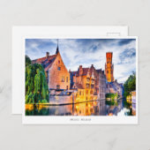 Brügge, Belgien Feiertagspostkarte (Vorne/Hinten)