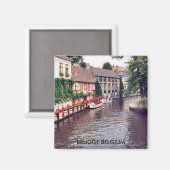 BRUGGE BELGIEN MAGNET (Vorderseite/Rückseite)