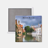 BRUGGE BELGIEN MAGNET (Vorderseite/Rückseite)