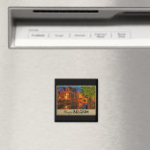 Brügge Belgien nachts Magnet (In Situ (Geschirrspüler))