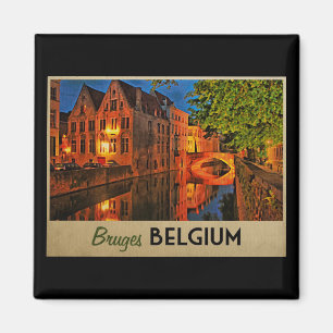 Brügge Belgien nachts Magnet