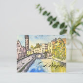 Brügge Belgien Postkarte (Stehend Vorderseite)