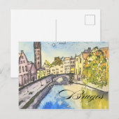 Brügge Belgien Postkarte (Vorne/Hinten)