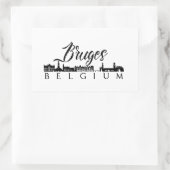 Brügge, Belgien Rechteckiger Aufkleber (Tasche)