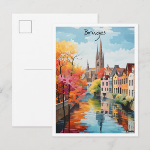 Brügge Belgien Reise Ästhetik Postkarte