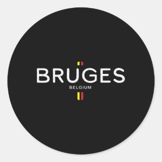 Brügge Belgien Runder Aufkleber